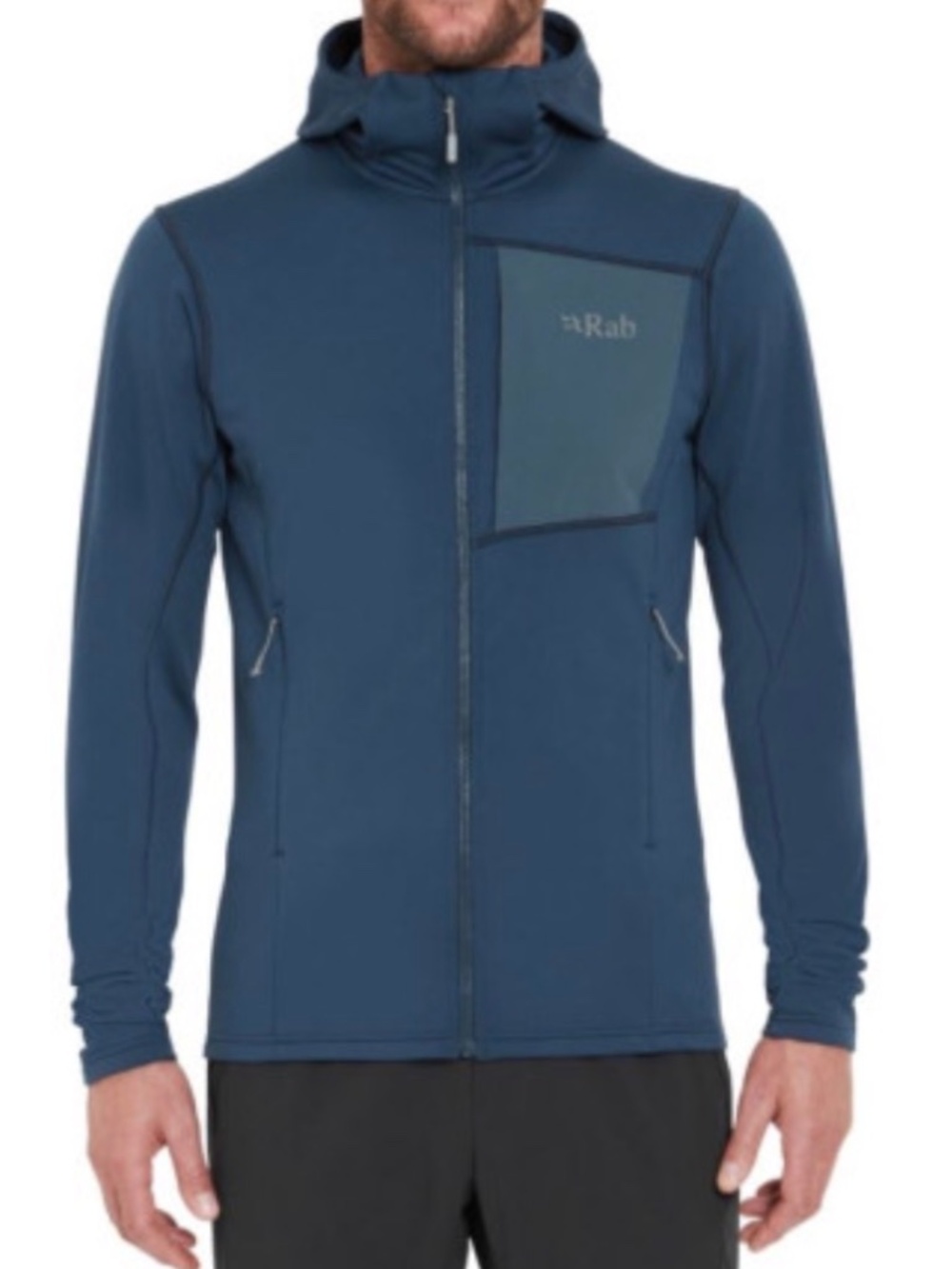 NWT - Men's - Rab - Superflux Technical Fleece Stretch Hoody - Blue - Size: M